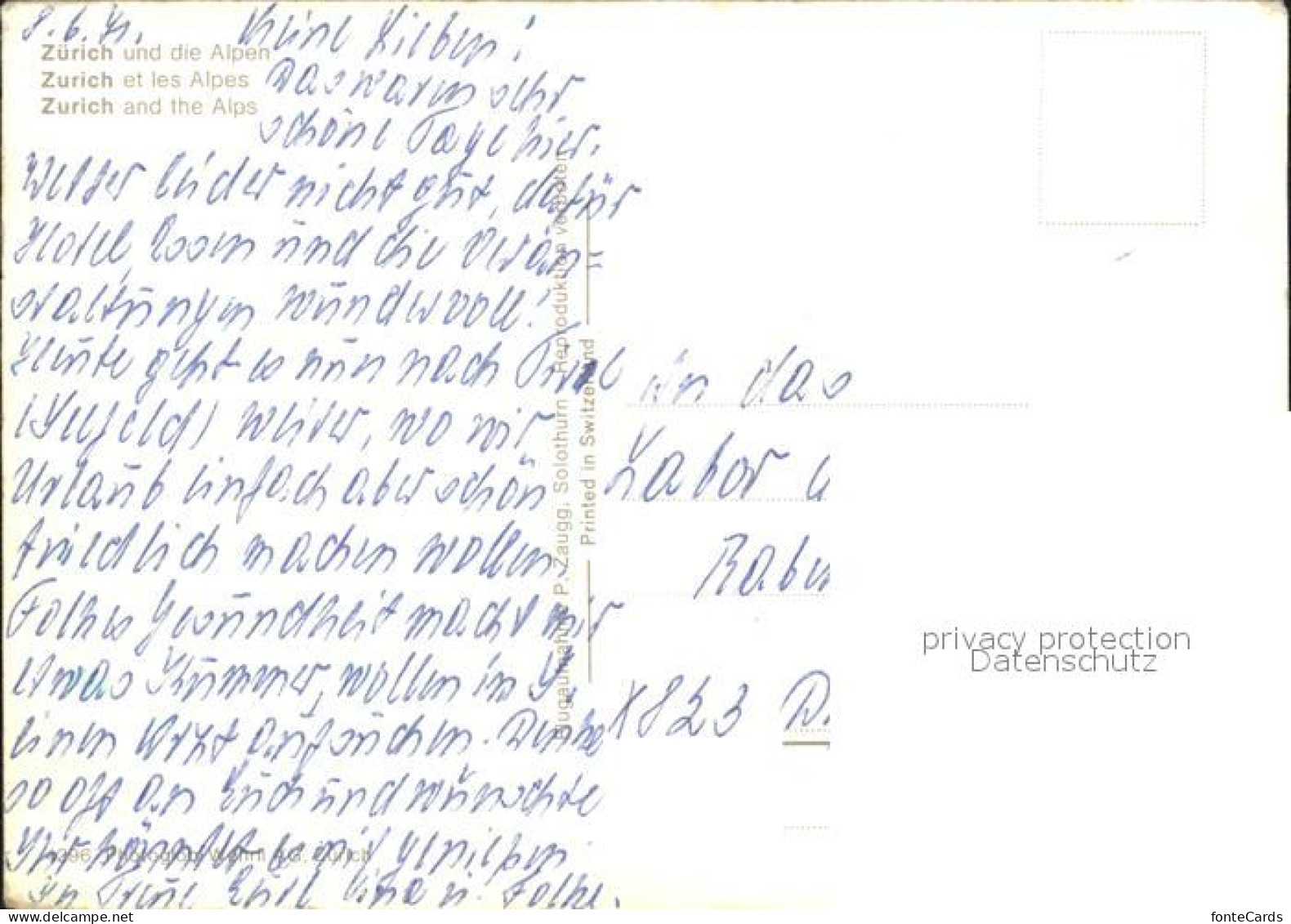 11863747 Zuerich ZH Alpen Fliegeraufnahme Zuerich - Autres & Non Classés