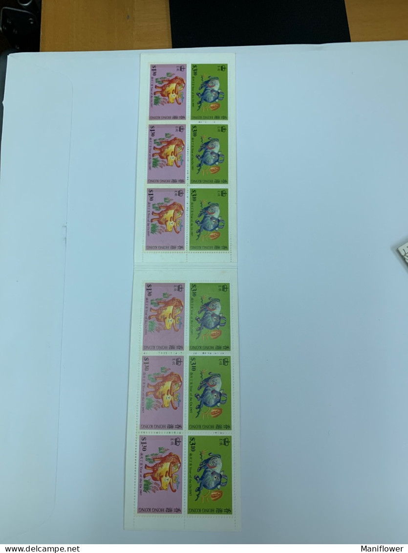 Hong Kong Stamp Booklet 1997 Ox Zodiac - Cuadernillos