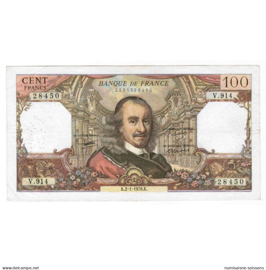 FAY 65/51 - 100 FRANCS CORNEILLE - TYPE 1964 - 02/01/1976 - V.914 - PICK 149 - TB - 100 F 1964-1979 ''Corneille''