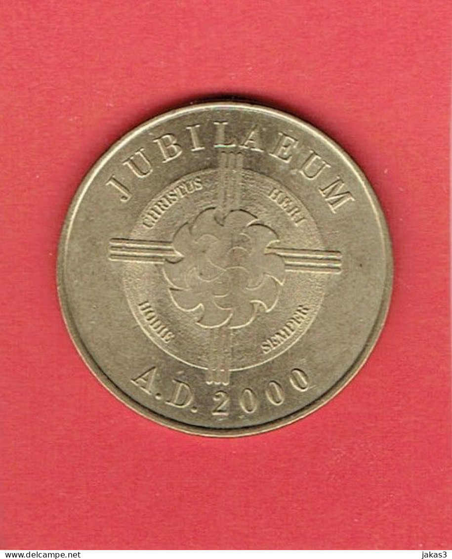 MONNAIE DE PARIS -  MÉDAILLE SOUVENIR -  NOTRE DAME DE LOURDES - JUBILAEUM A.D. 2000 - LOURDES - NON DATÉ - ANNÉE  2000 - Ohne Datum