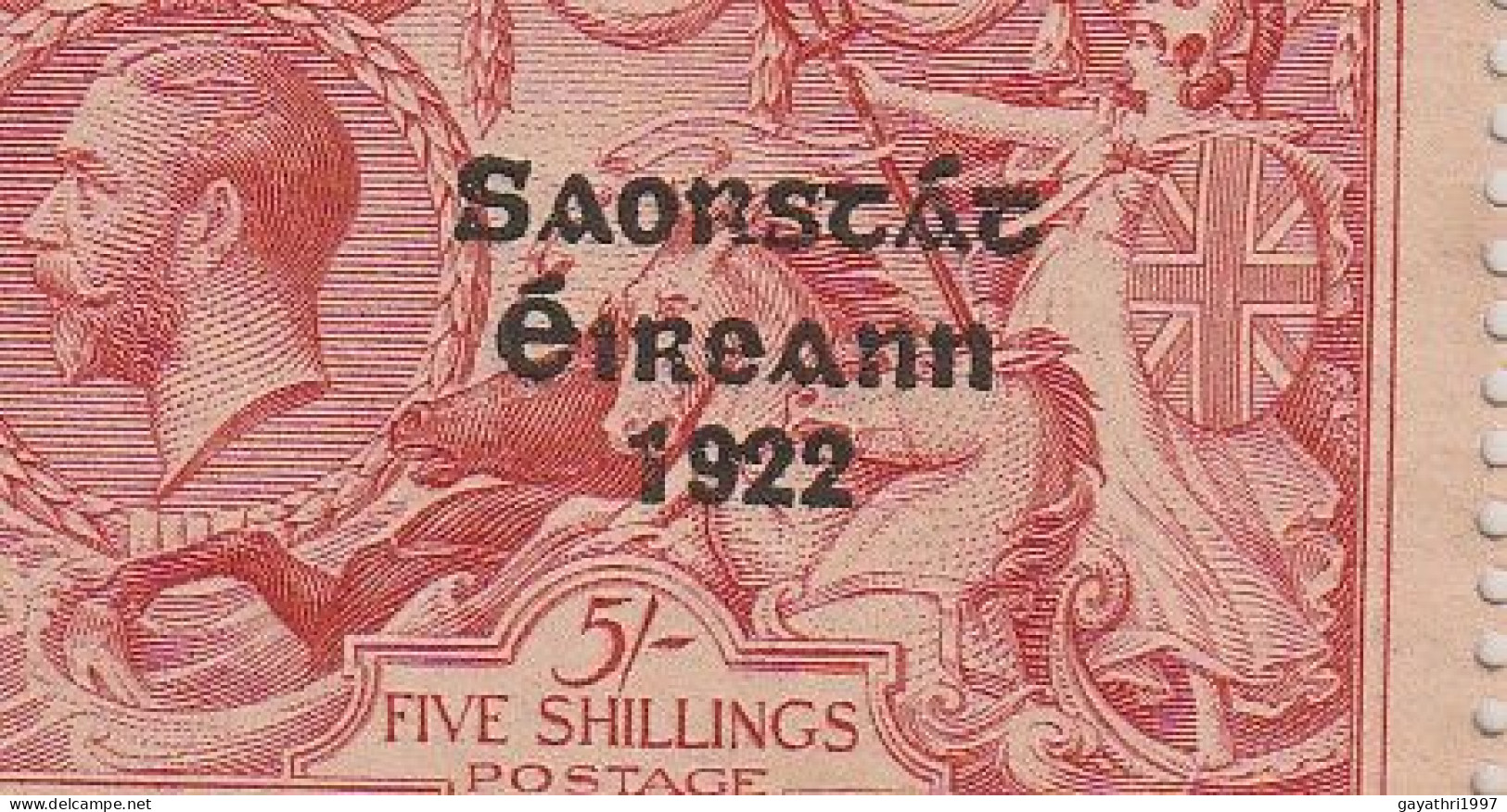 Ireland 1922-23 Irish Free State SG65 Variety 9 And 2 Joined (1st Two Stamps) 3rd Is Normal And S Also Broken (saorscac - Ungebraucht