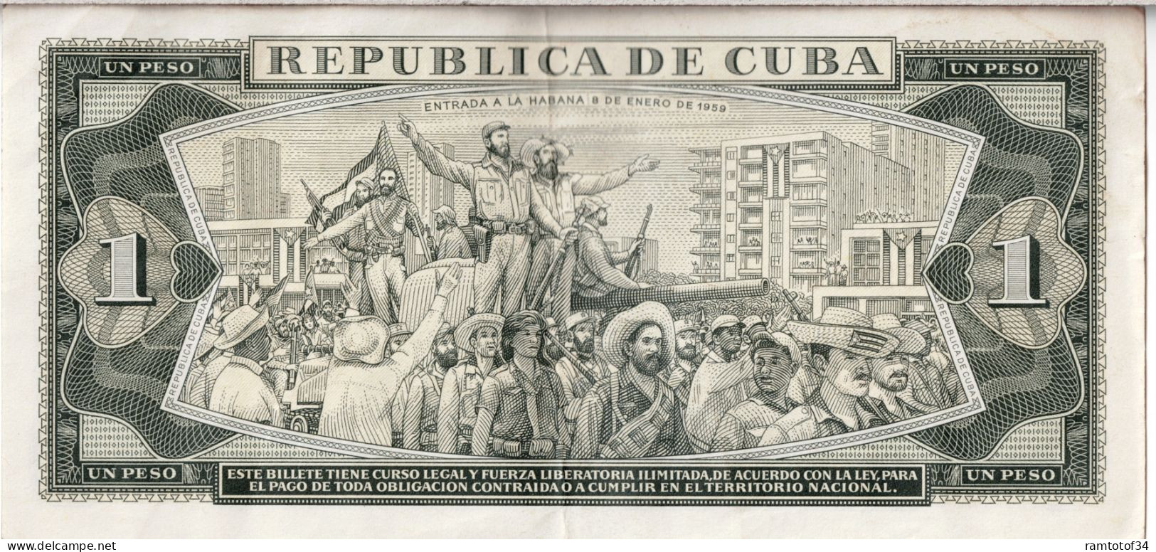 CUBA - 1 Pesos 1970 - Cuba