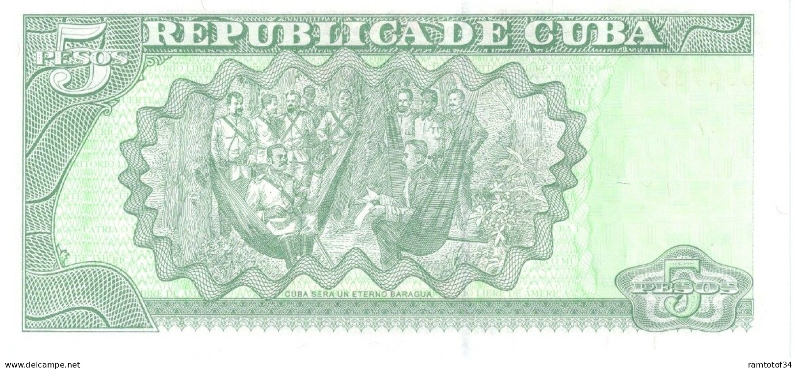CUBA - 5 Pesos 2001 UNC - Kuba