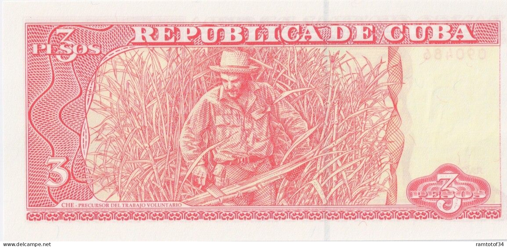 CUBA - 3 Pesos 2004 UNC - Kuba