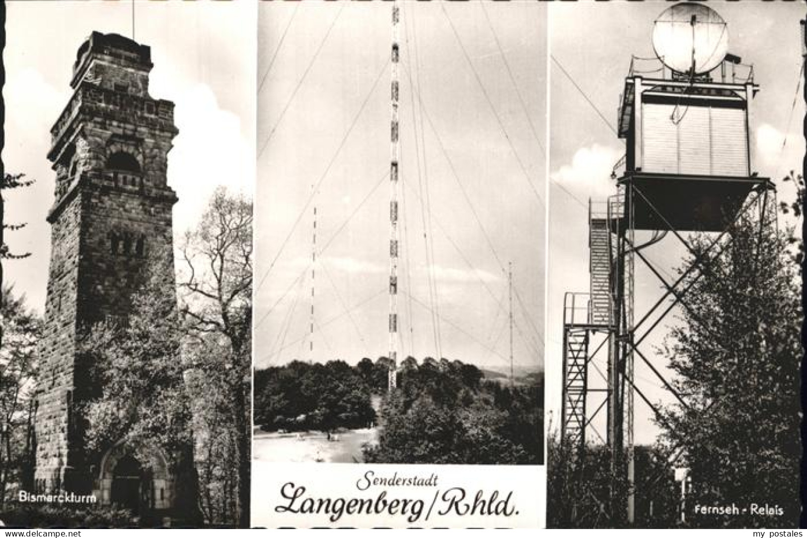 41278341 Langenberg Rheinland Fernseh-Relais Sendeanstalt Bismarckturm Langenber - Velbert