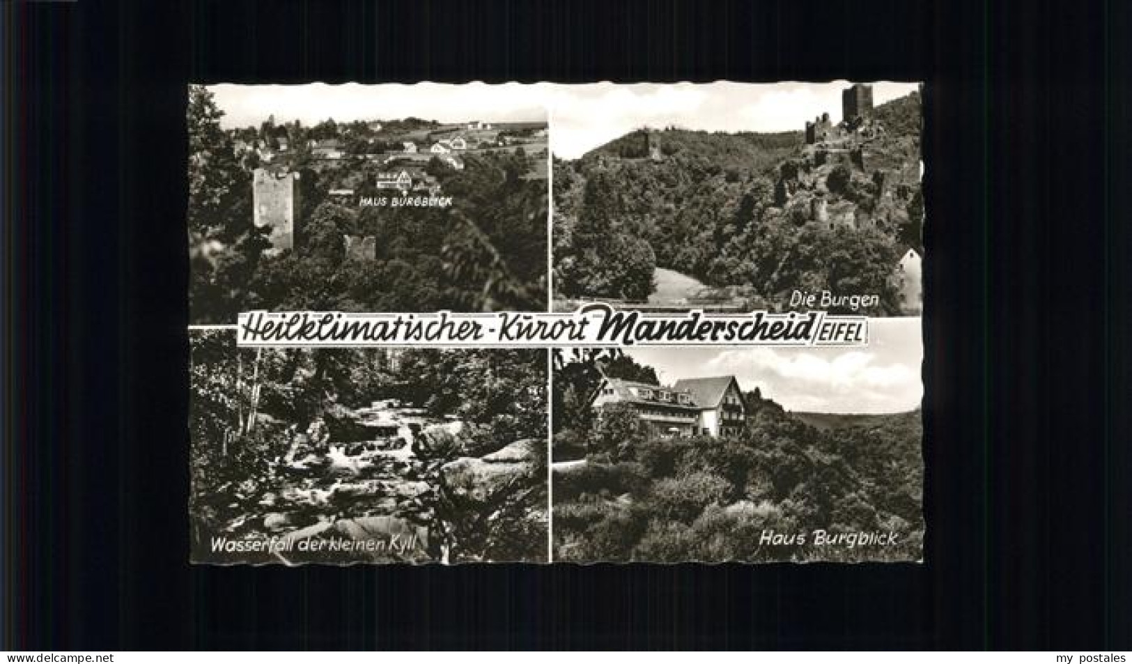 41278270 Manderscheid Eifel Die Burgen Haus Burgblick Wasserfall Kyll Mandersche - Manderscheid