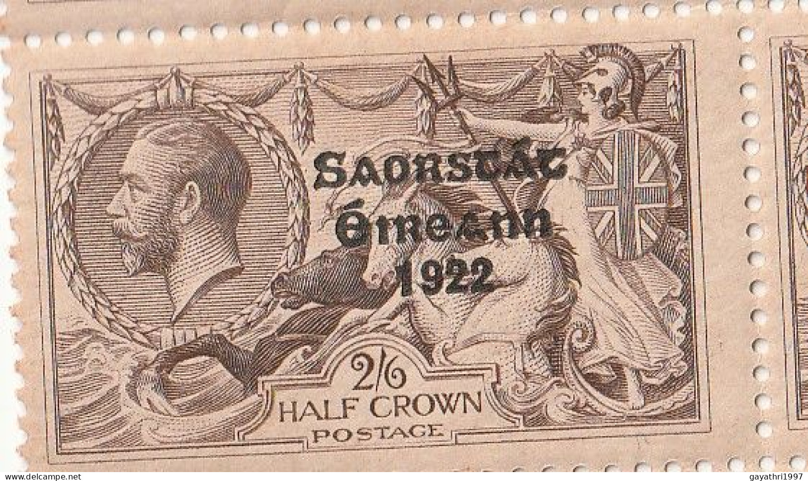 Ireland 1922-23 Irish free state SG64? with Variety DOT after S IN many STAMPS,TOTAL19 STAMPS .block OF 12 AND Block of6