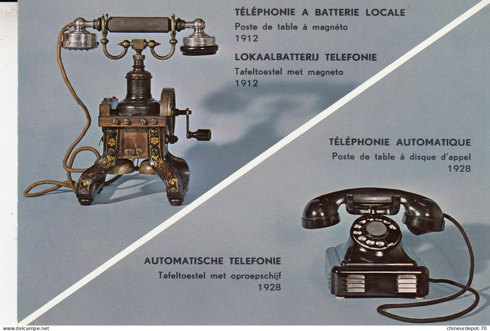 BRUXELLES  MUSEE POSTAL TELEPHONE A BATTERIE LOCALE ET UN AUTOMATIQUE - Museums