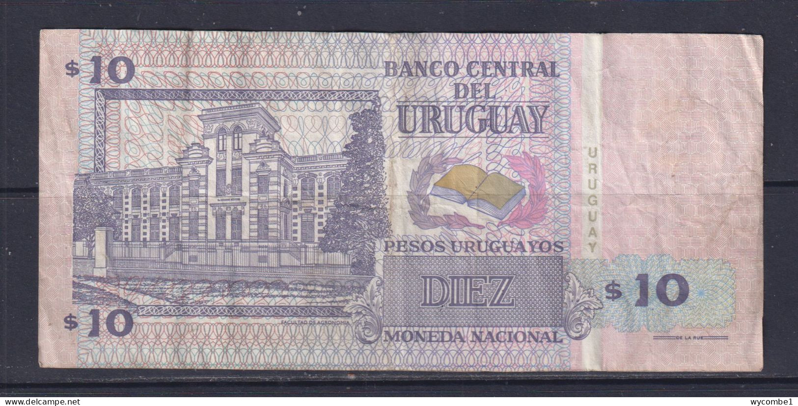 URUGUAY - 1998 10 Pesos Circulated Banknote - Uruguay