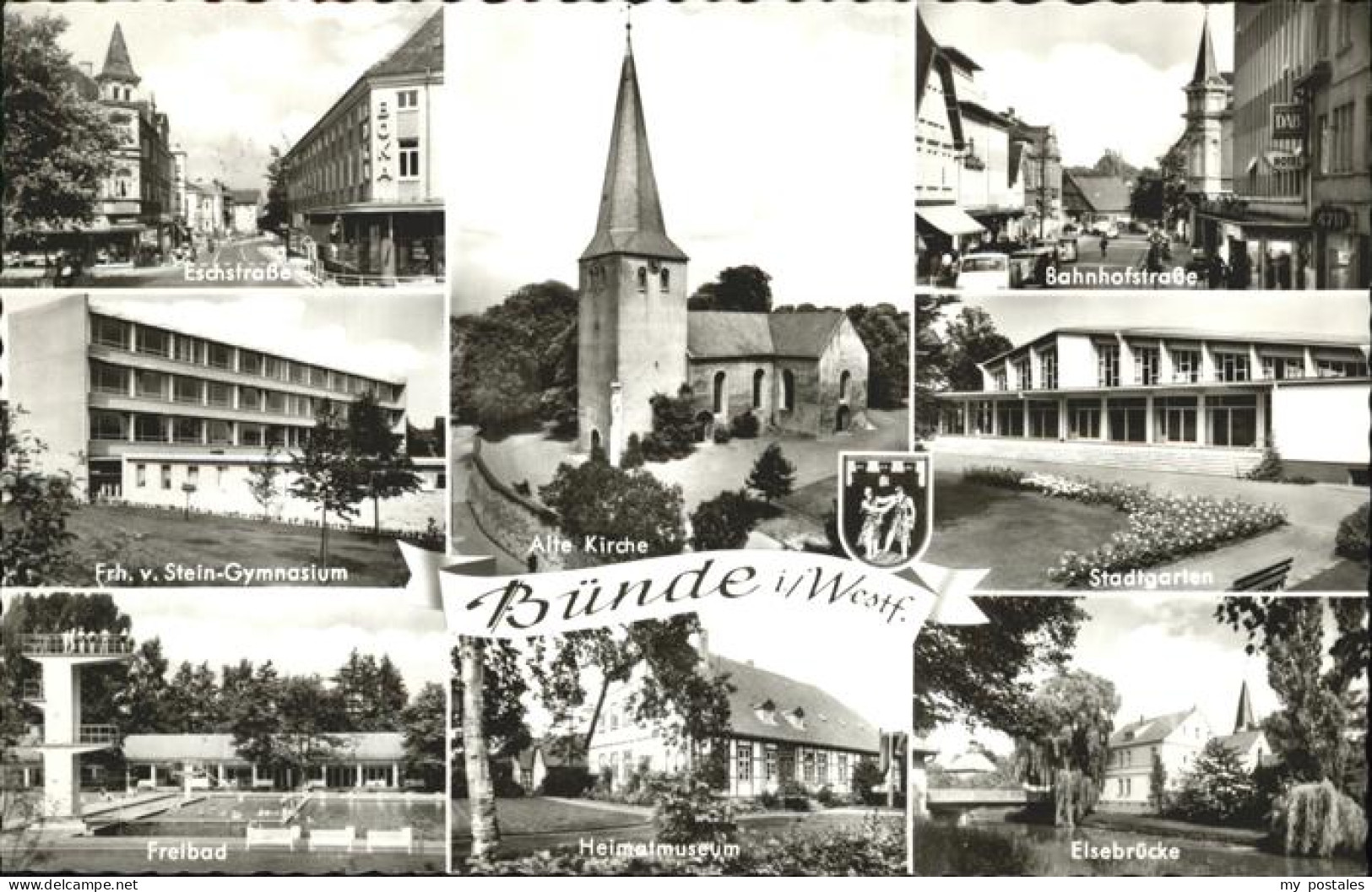 41277273 Buende Herford Eschstrasse Alte Kirche Stadtgarten Frh. V. Stein Gymnas - Buende