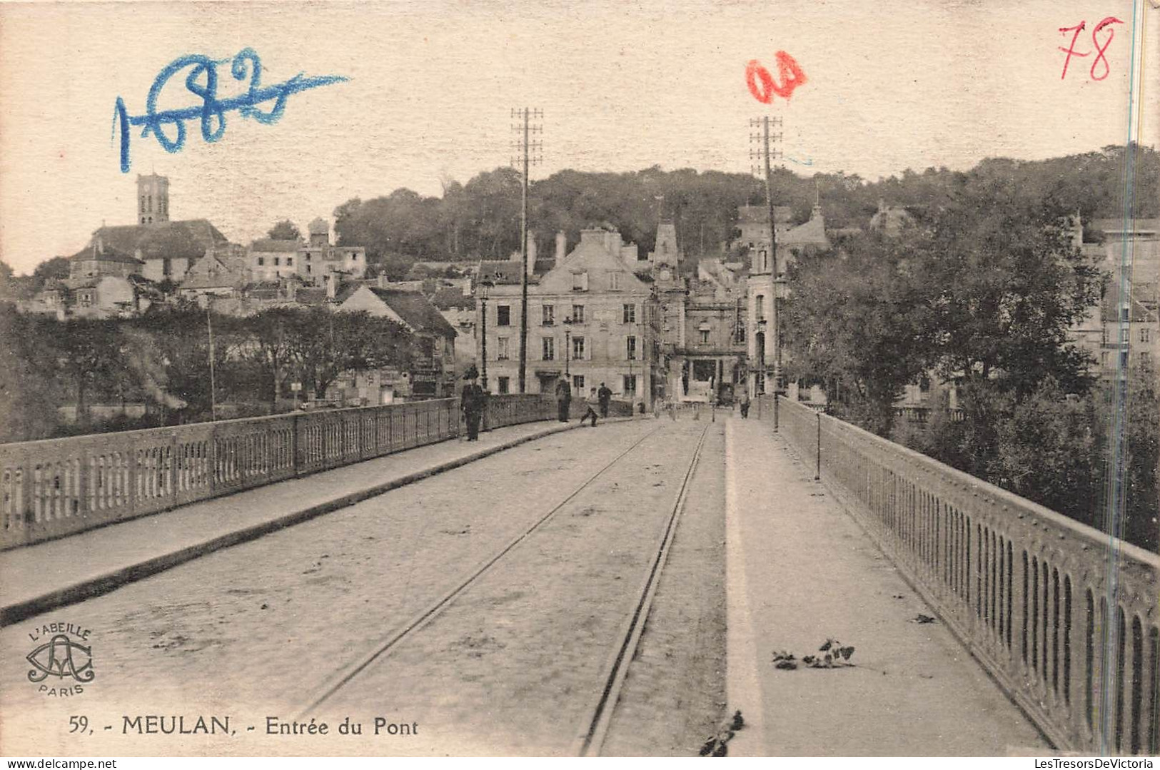 FRANCE - Meulan - Entrée Du Pont - Carte Postale Ancienne - Meulan