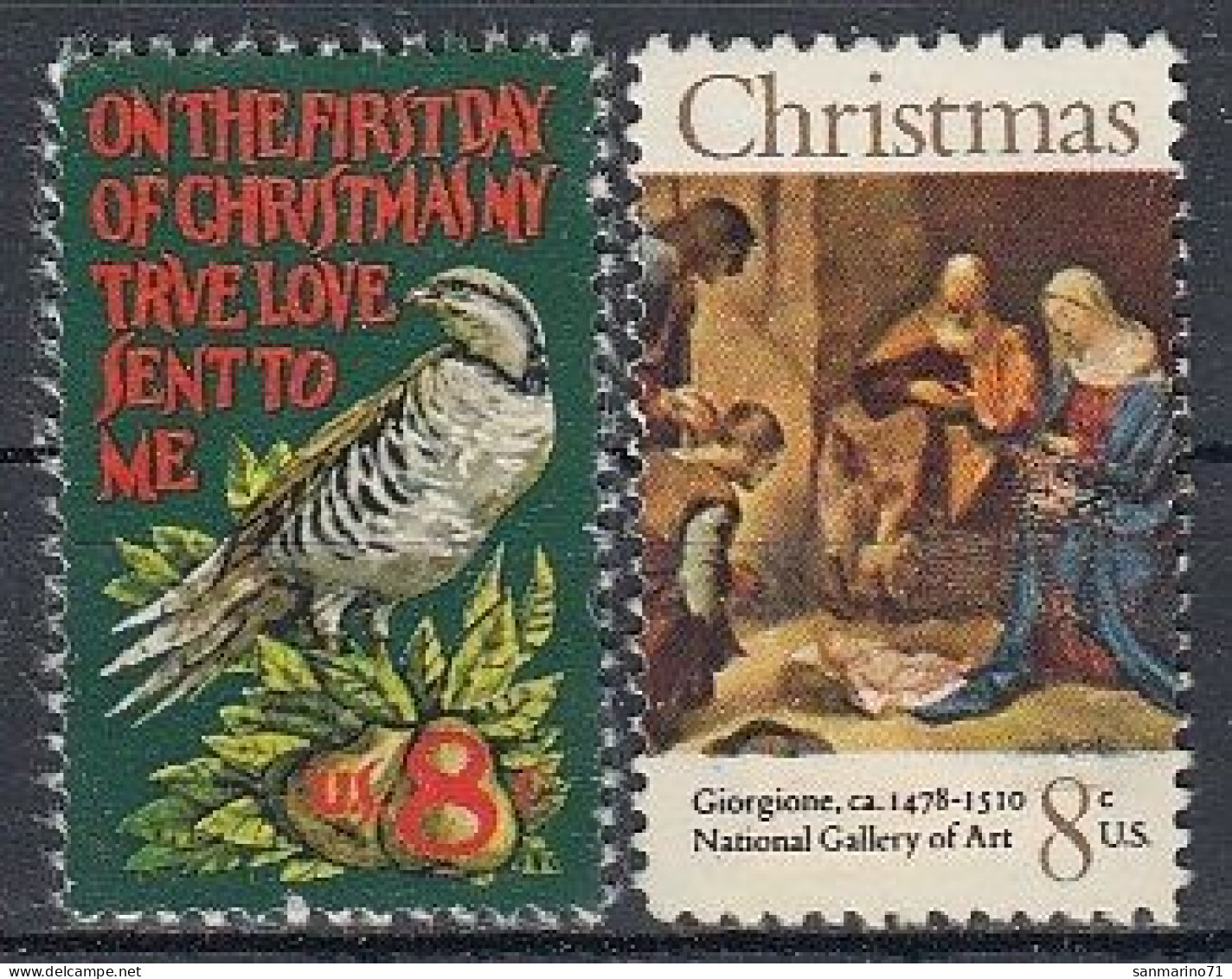 UNITED STATES 1056-1057,unused,Christmas 1971 (**) - Unused Stamps