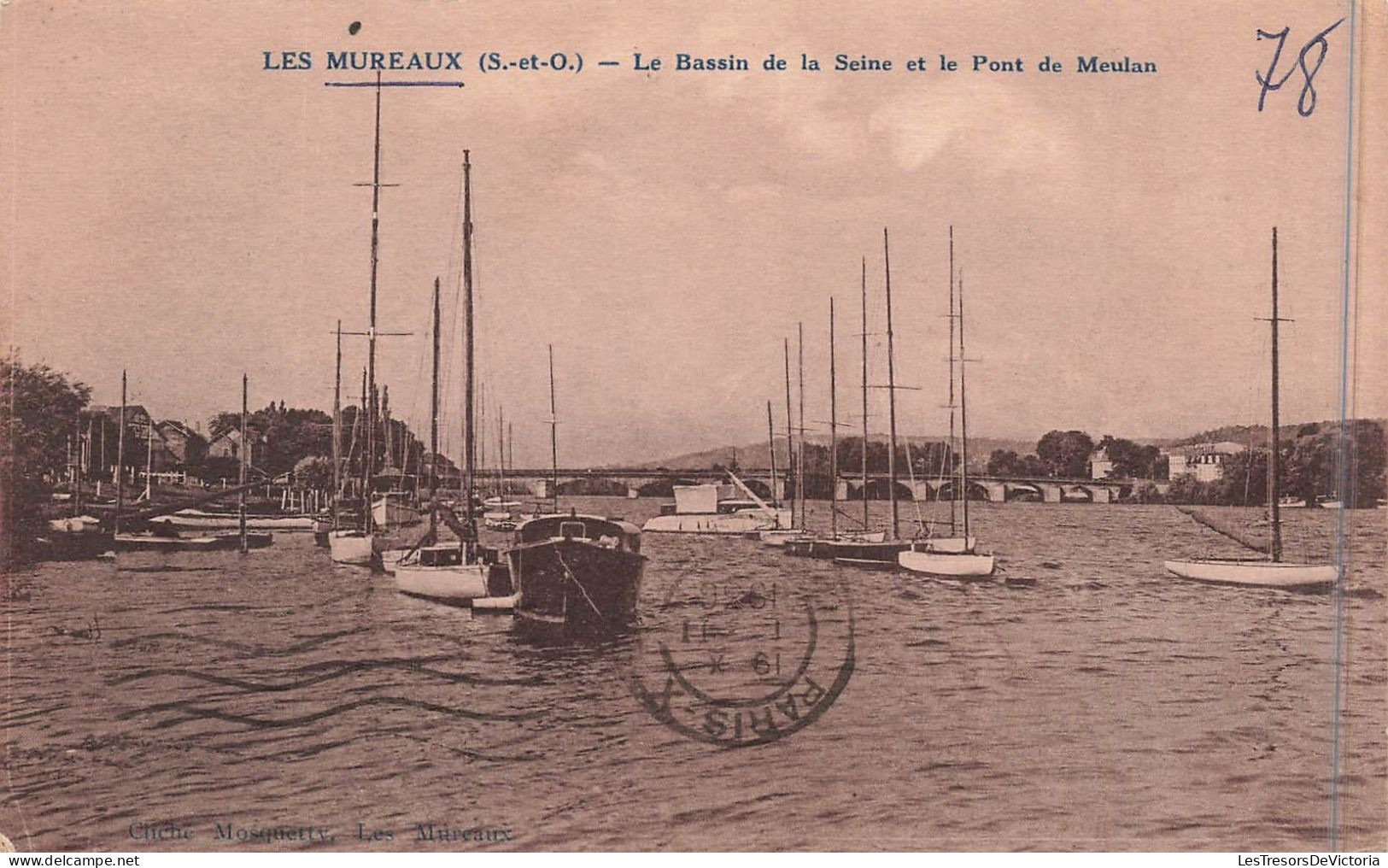 FRANCE - Les Mureaux - Le Bassin De La Seine Et Le Pont De Meulan - Carte Postale Ancienne - Les Mureaux