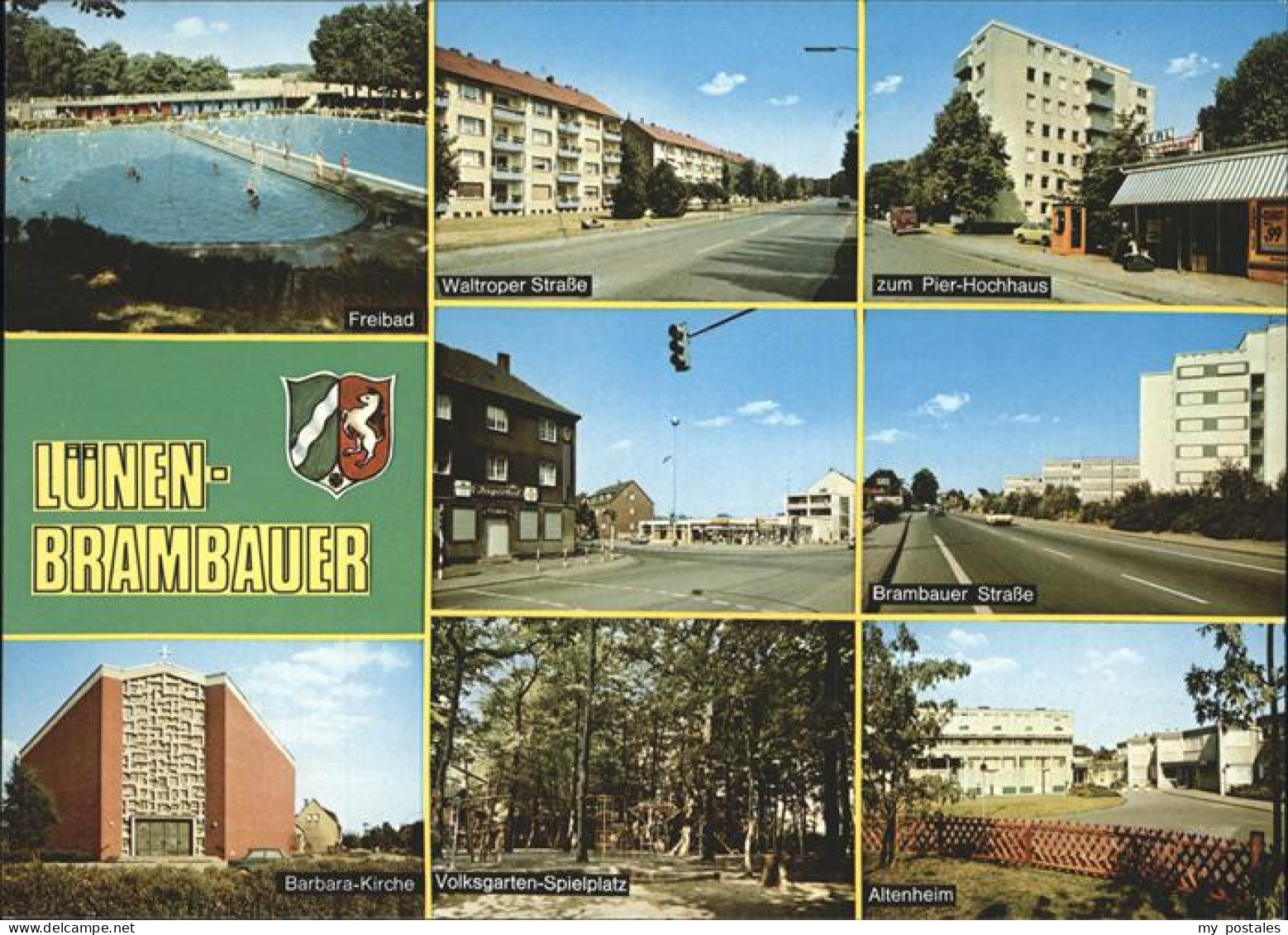 41277059 Brambauer Freibad Waltroper Strasse Pier Hochhaus Brambauer Strasse Bar - Luenen