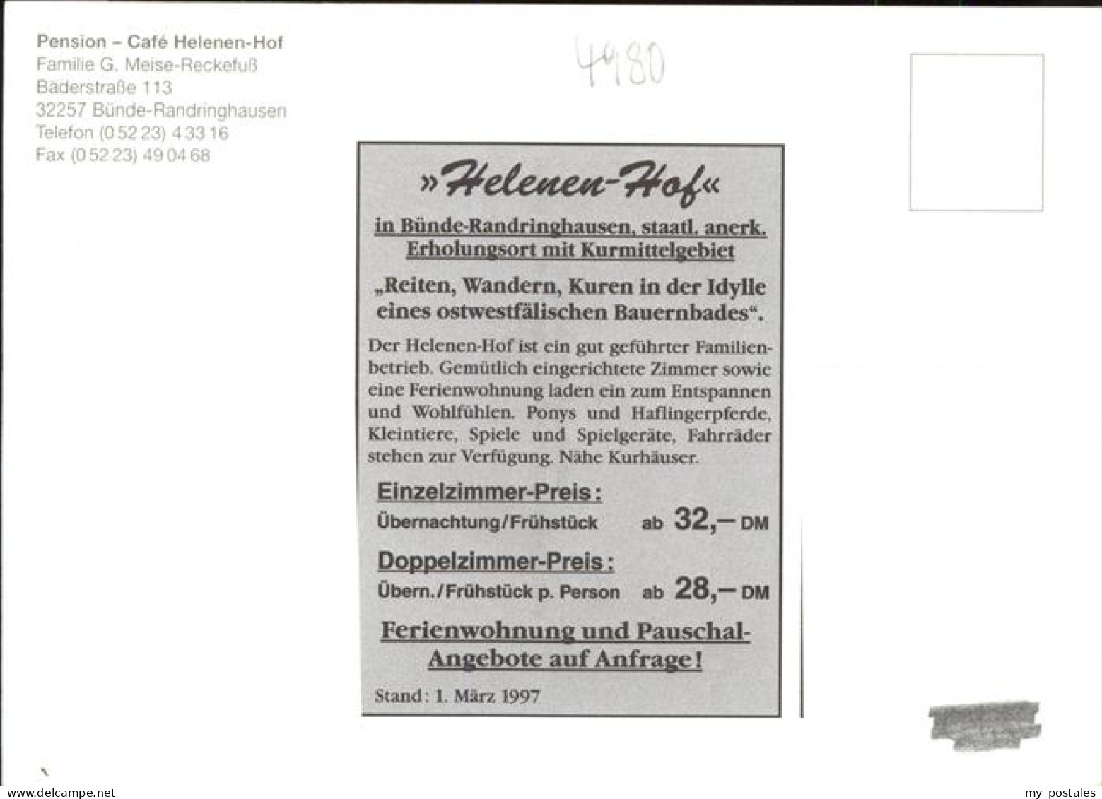 41277032 Bad Randringhausen Pension Cafe Helenen Hof Bad Randringhausen - Buende