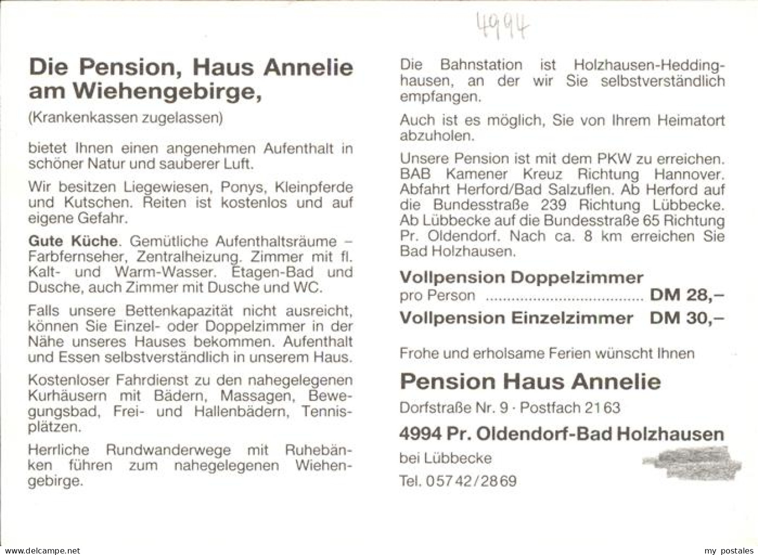 41276990 Preussisch Oldendorf Pension Haus Annelie Boerninghausen - Getmold