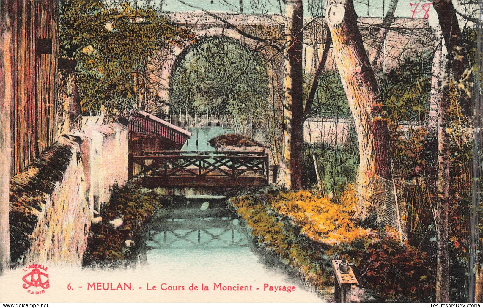 FRANCE - Meulan - Le Cours De La Moncient - Paysage - Carte Postale Ancienne - Meulan