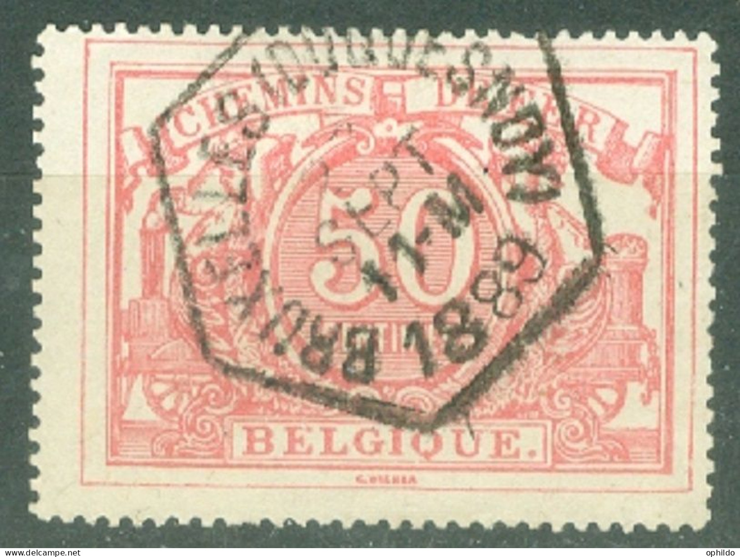 Belgique   TR 11  TB    Ob   Bruxelles Duquesnoy  1889 - Usados