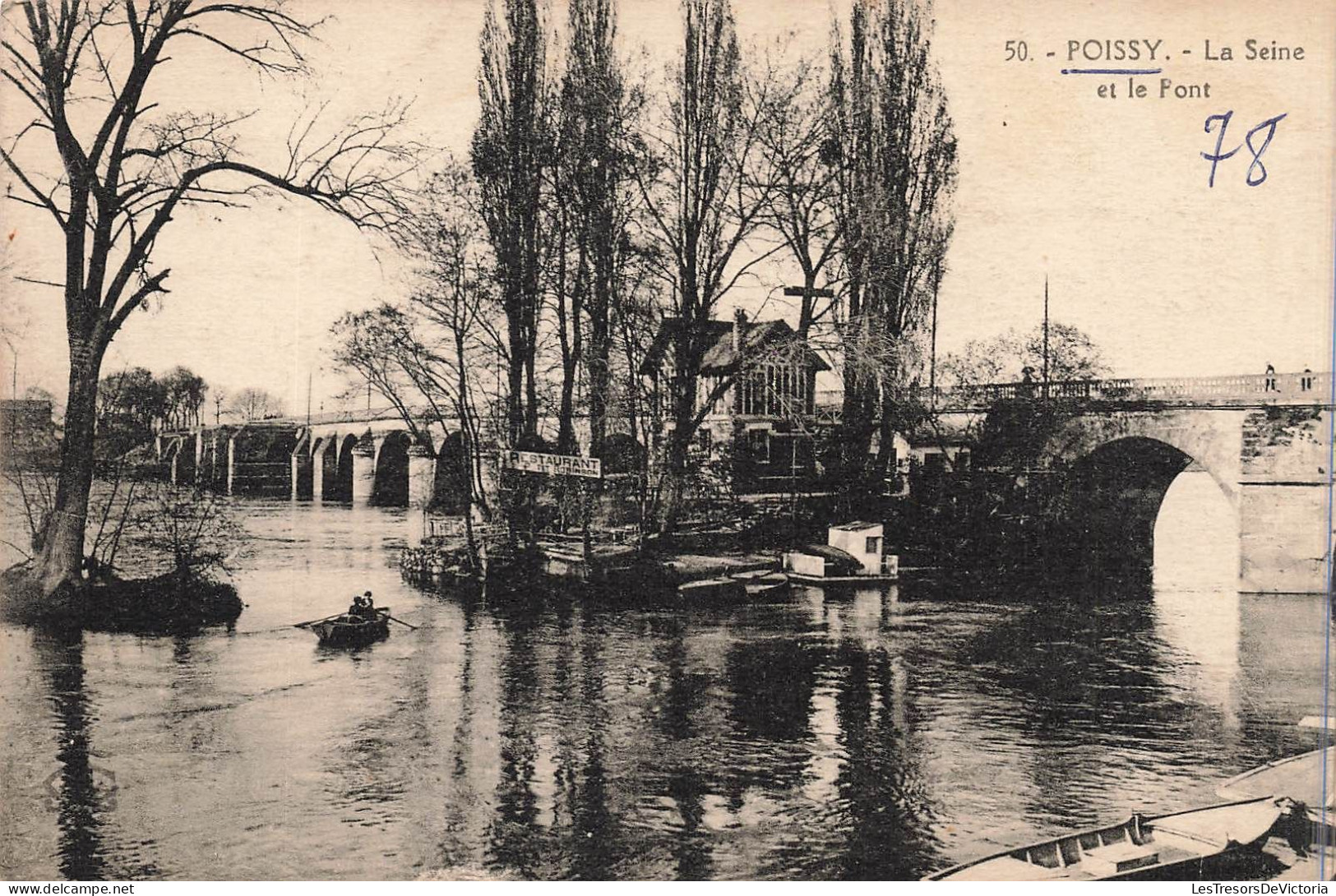 FRANCE - Poissy - La Seine Et Le Pont - Carte Postale Ancienne - Poissy