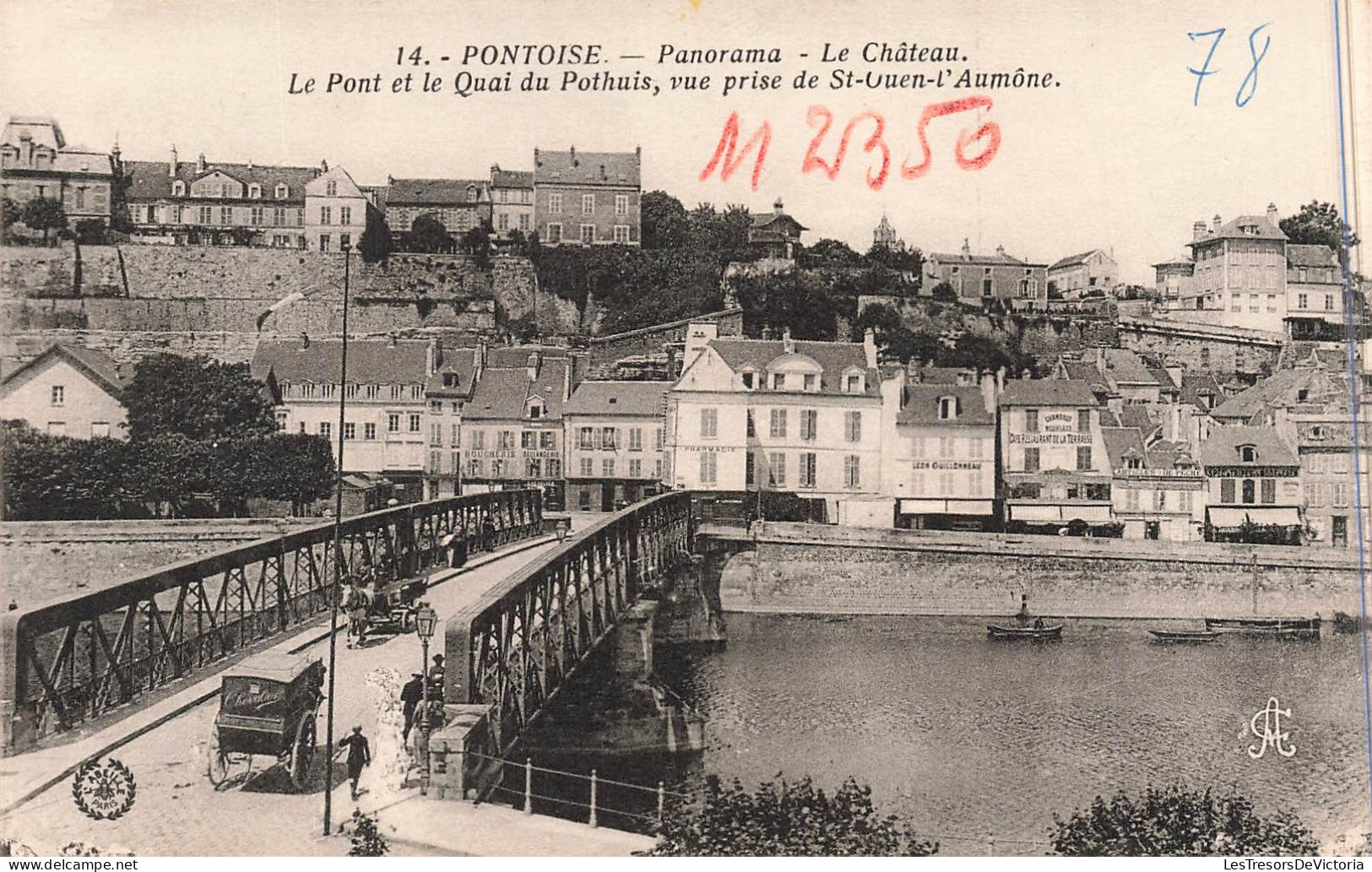 FRANCE - Pontoise - Panorama - Le Château - Le Pont Et Le Quai Du Pothuis - Carte Postale Ancienne - Pontoise