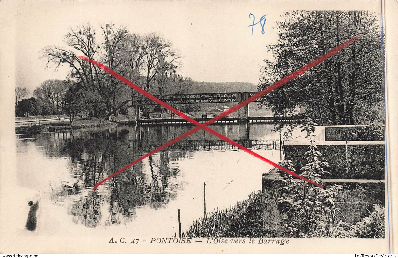 FRANCE - Pontoise - L'Oise Vers Le Barrage - Carte Postale Ancienne - Pontoise