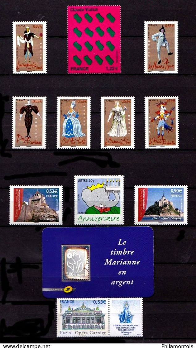 FRANCE - Année Complète 2006 - N° 3861 / 3995 - Neufs N** - Très Beaux - Vendus Sous Valeur Faciale Env. 123 € (2022). - 2000-2009