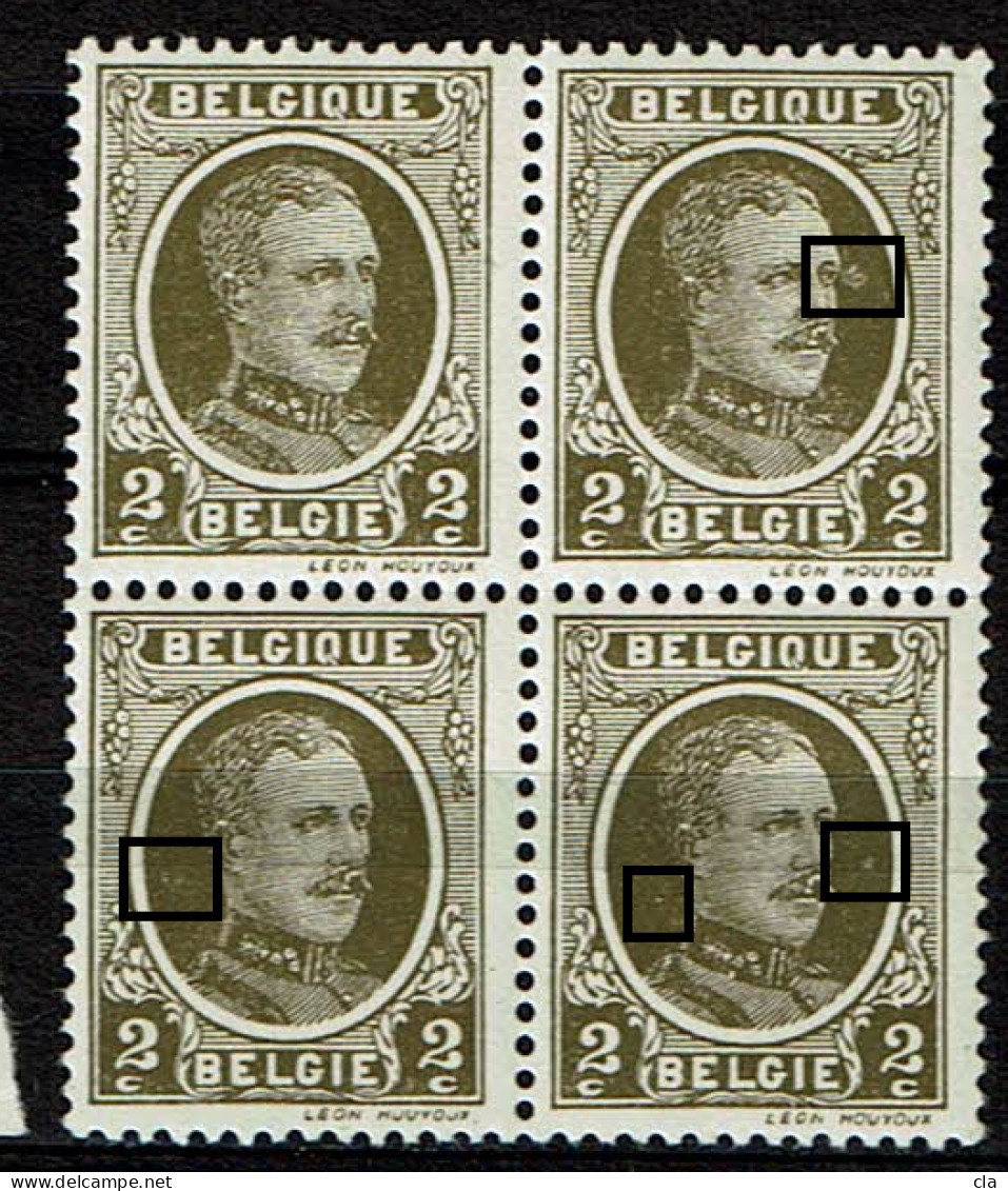 191  Bloc 4  **  LCV 7  Points Blancs Et Halo Oeil - 1901-1930