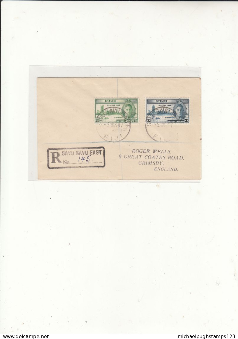 Fiji / 1946 Victory / Postmarks - Fidji (1970-...)