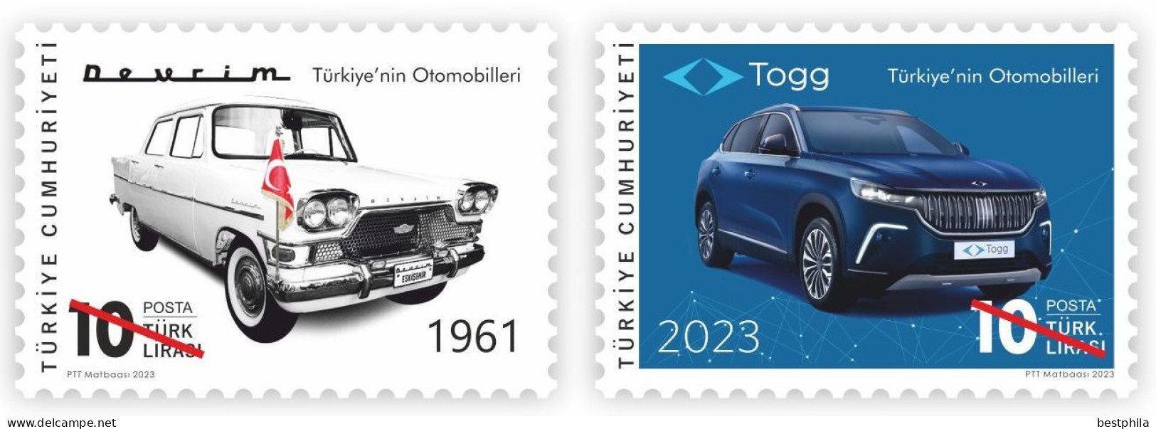 Turkey, Türkei - 2023 - Turkey's Cars - (Devrim And Togg) ** MNH - Ongebruikt