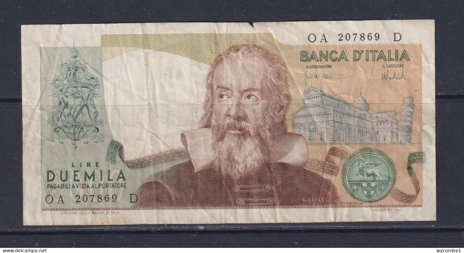 ITALY - 1983 2000 Lira Circulated Banknote - 2000 Lire