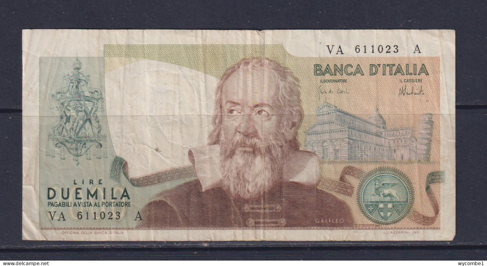 ITALY - 1983 2000 Lira Circulated Banknote - 2.000 Lire