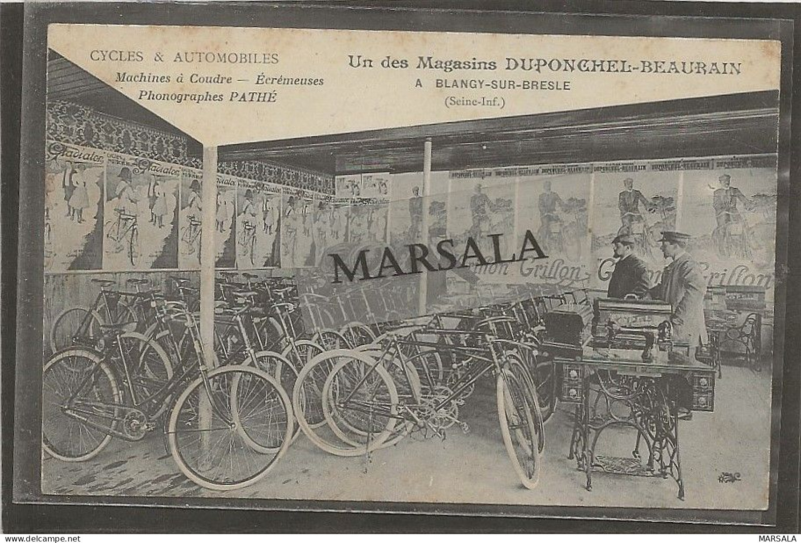 CPA Blangy-sur-Bresle  Un Des Magasins DUPOCHEL-BEAURAIN Cycles Et Automobiles - Blangy-sur-Bresle