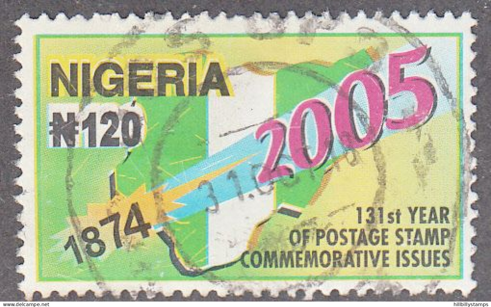 NIGERIA  SCOTT NO 775  USED  YEAR  2005 - Nigeria (1961-...)