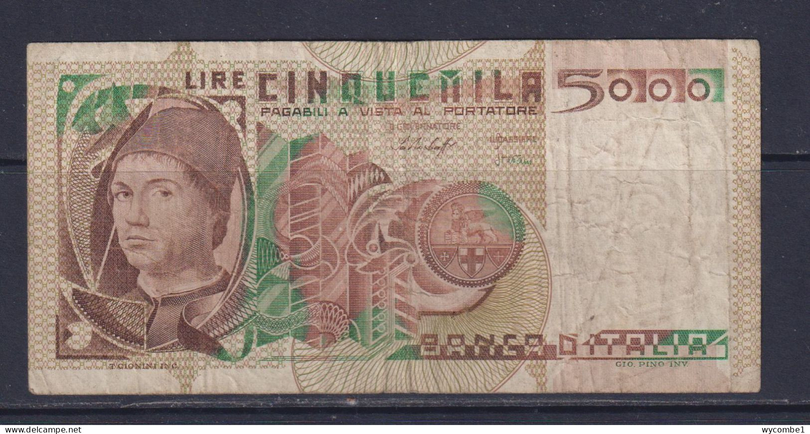 ITALY - 1979 5000 Lira Circulated Banknote - 5.000 Lire