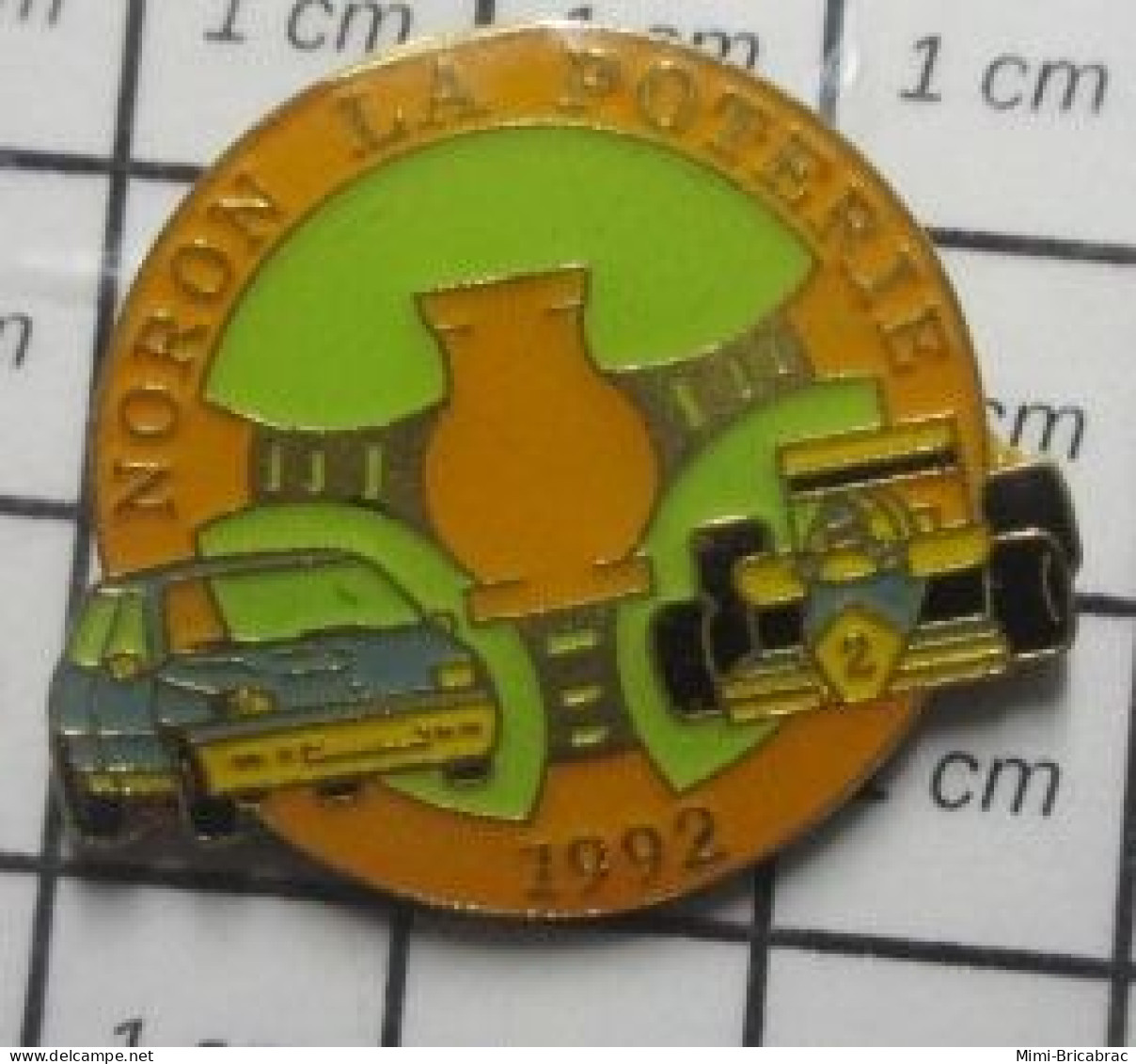 615D Pin's Pins / Beau Et Rare : AUTOMOBILE / COURSE DE COTE DE NORON LA POTERIE 1992 RALLYE VOLANT - Rally