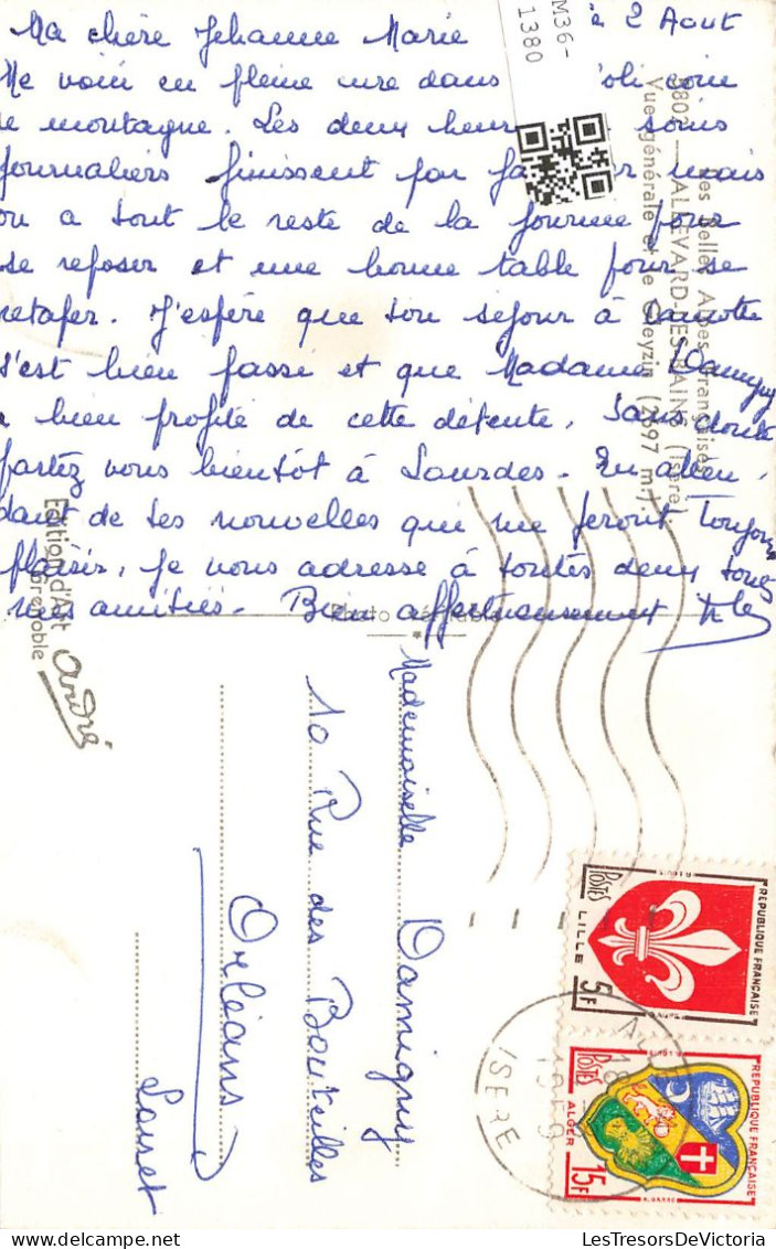 FRANCE - Allevard Les Bains - Vue Générale Et Le Gleyzin - Carte Postale - Allevard