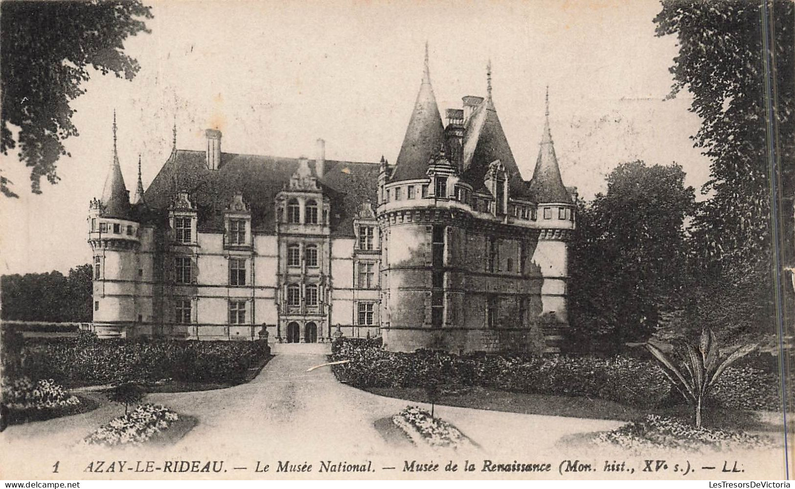 FRANCE - Azay Le Rideau - Le Musée National - Musée De La Renaissance - Carte Postale Ancienne - Azay-le-Rideau