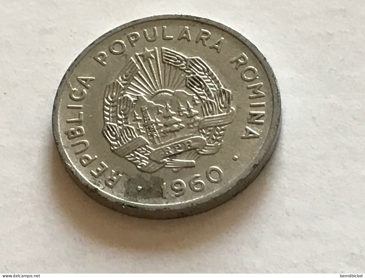 Münze Münzen Umlaufmünze Rumänien 15 Bani 1960 - Rumania