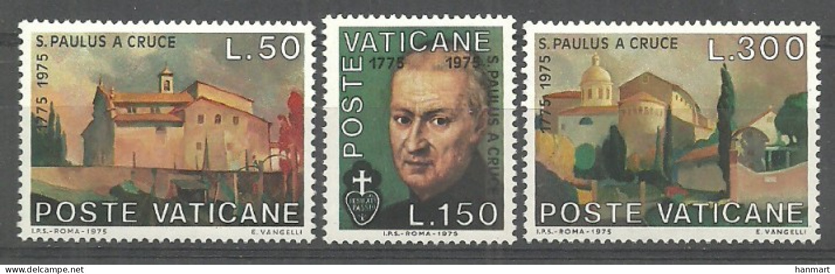 Vatican City 1975 Mi 672-674 MNH  (ZE2 VTC672-674) - Cristianesimo
