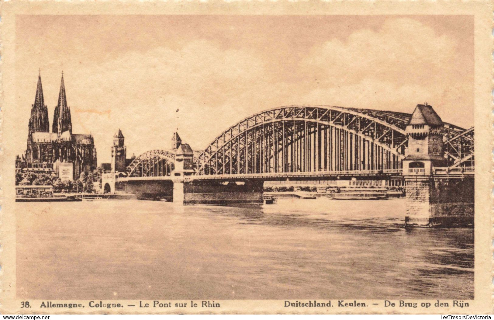 ALLEMAGNE - Cologne - Le Pont Sur Le Rhin - Carte Postale Ancienne - Koeln