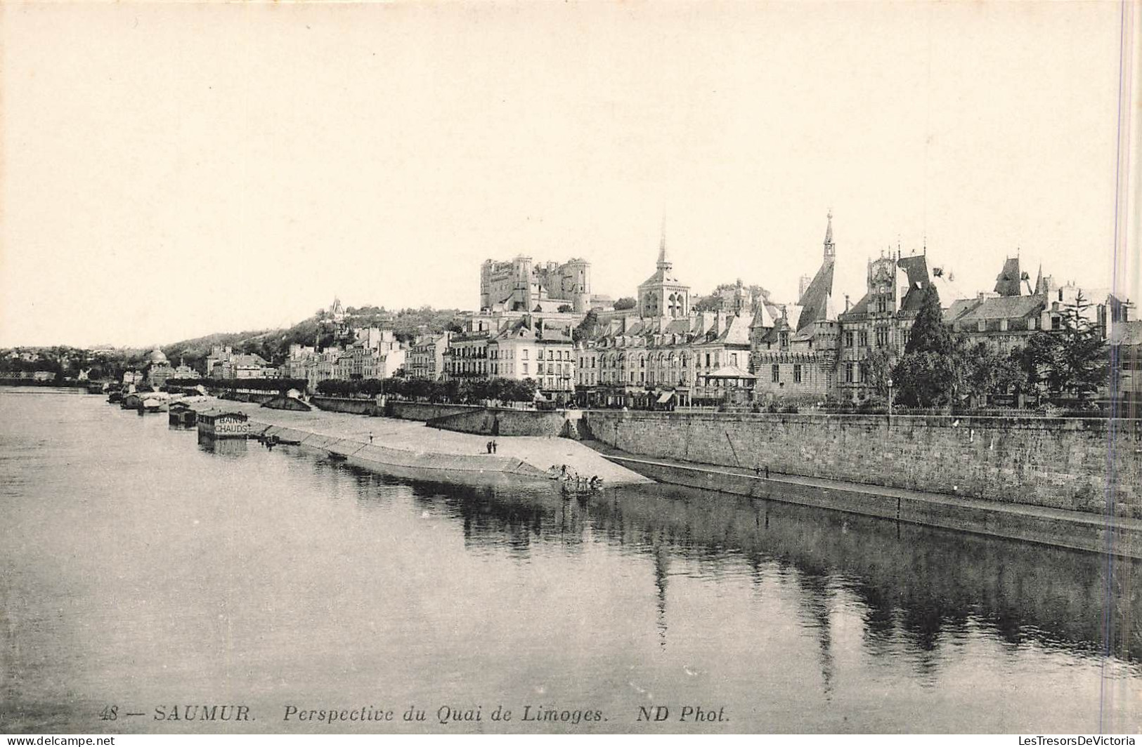 FRANCE - Saumur - Perspective Du Quai De Limoges - ND Phot - Carte Postale Ancienne - Saumur