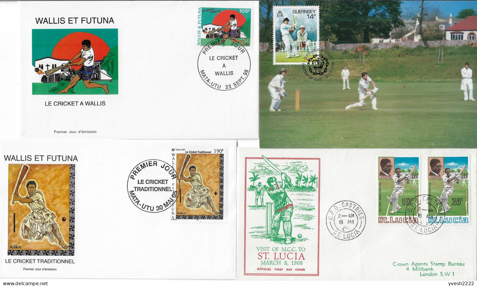 Cricket, Petit Lot. 2 Scans - Cricket