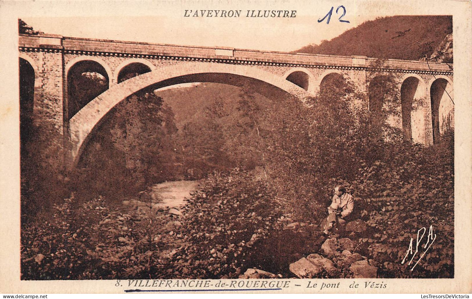 FRANCE - Villefranche De Rouergue - Vue Sur Le Pont De Vézis - Carte Postale Ancienne - Villefranche De Rouergue