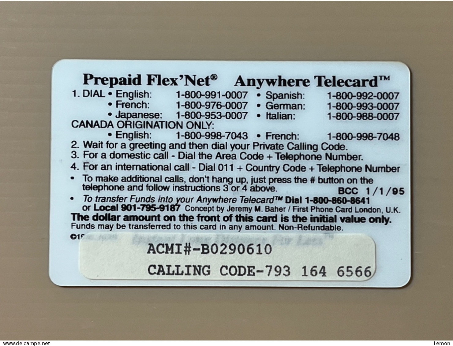 Mint USA UNITED STATES America Prepaid Telecard Phonecard, Stamp On Card, Set Of 1 Mint Card - Colecciones