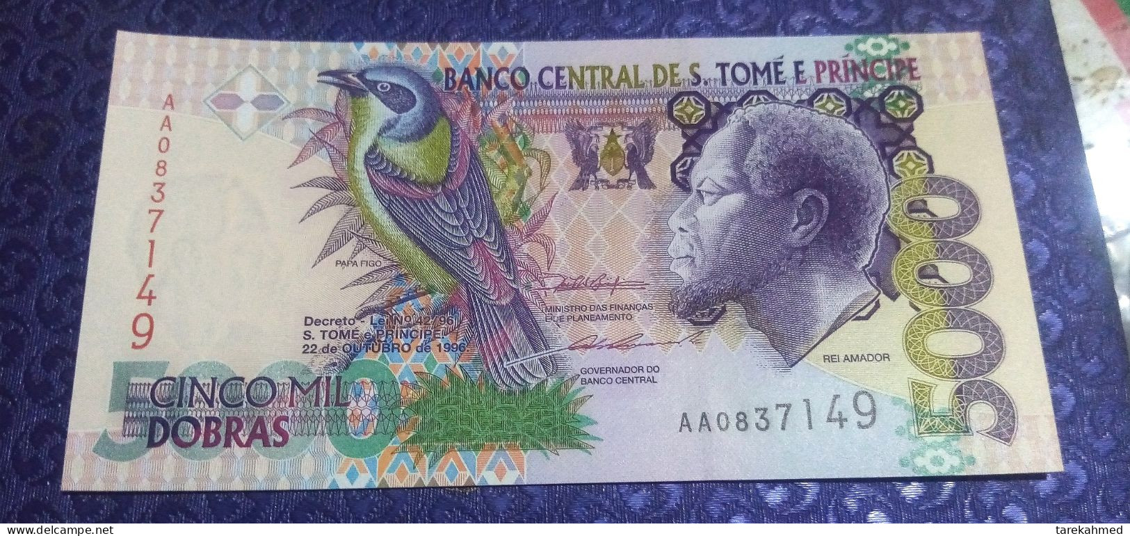 Sao Tomé En PRINCIPE 1996, 5000 Dobras, UNC - Sao Tomé Et Principe