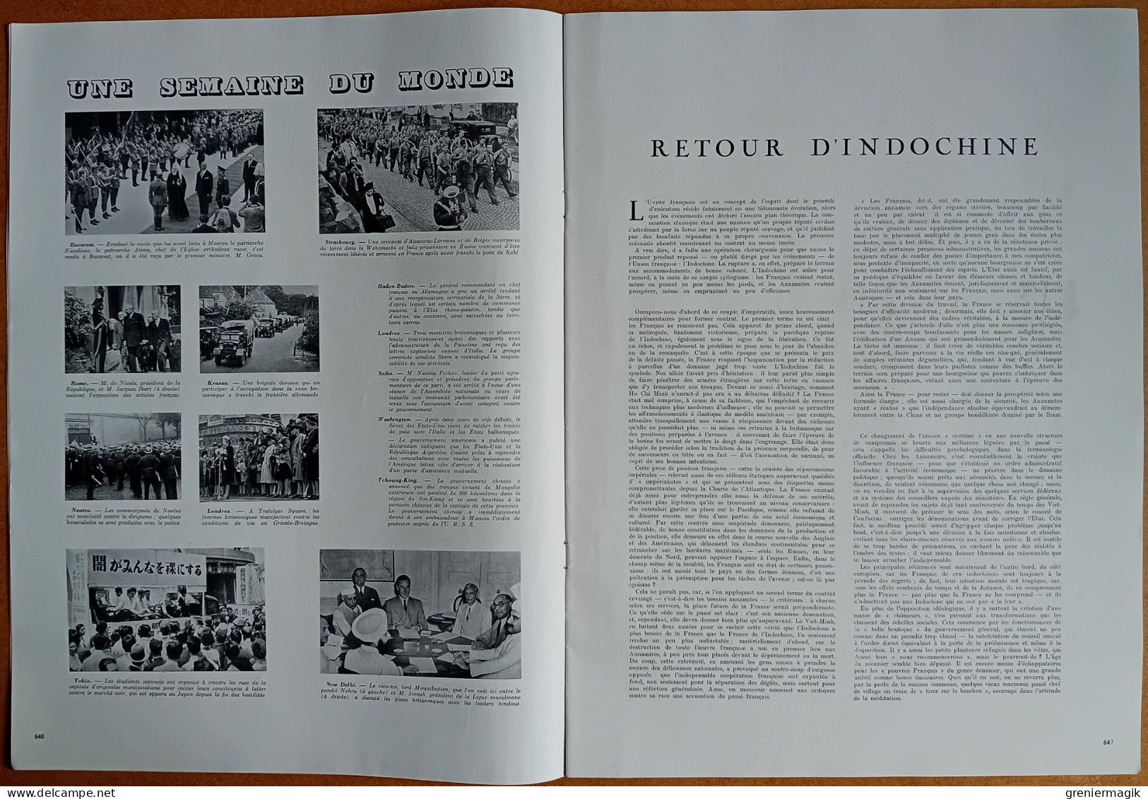 France Illustration N°90 21/06/1947 Grève Des Cheminots/Derby D'Epsom/Gers/Joseph Rossé/Mode/Oradour-Sur-Glane - Allgemeine Literatur