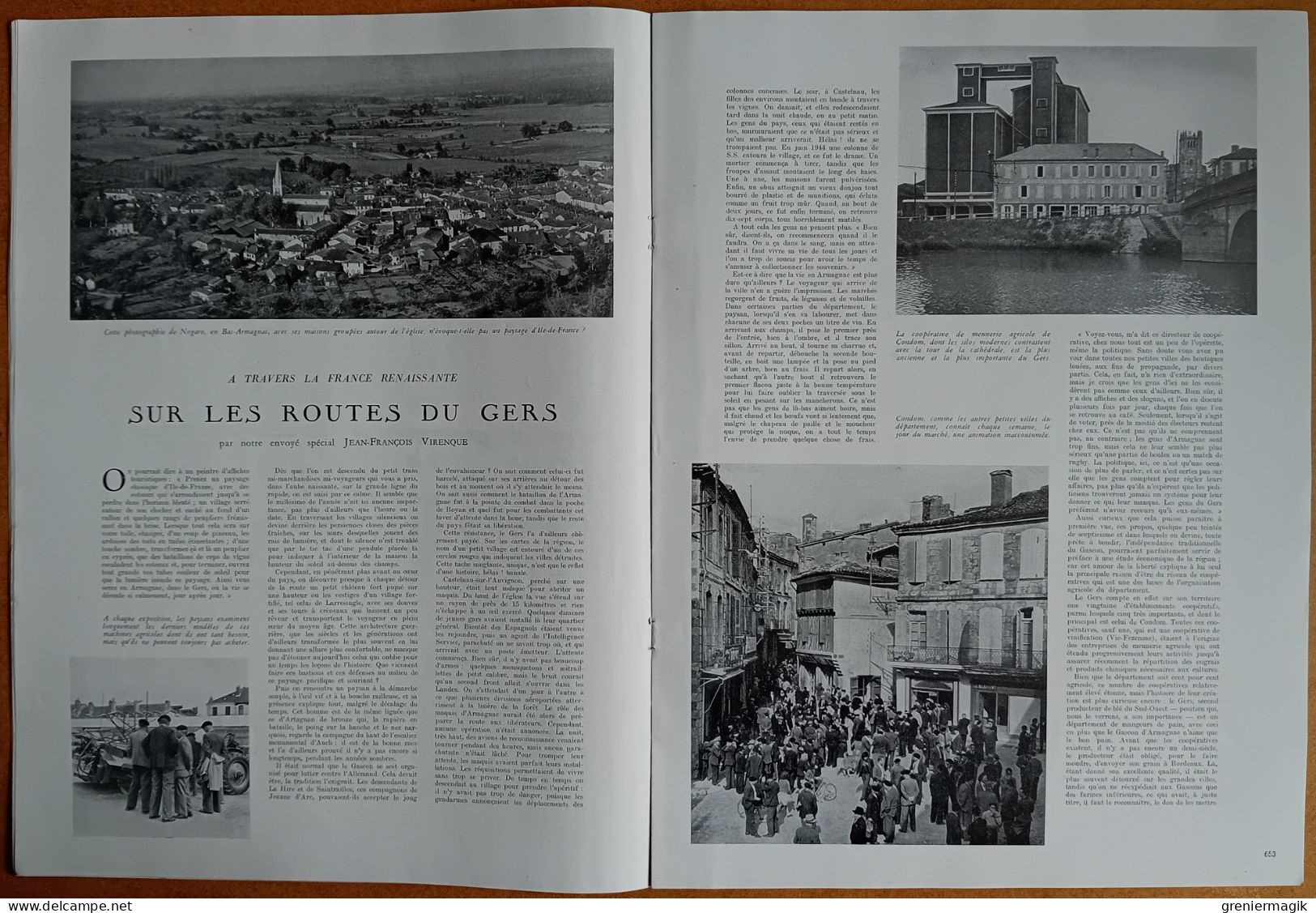 France Illustration N°90 21/06/1947 Grève des cheminots/Derby d'Epsom/Gers/Joseph Rossé/Mode/Oradour-Sur-Glane