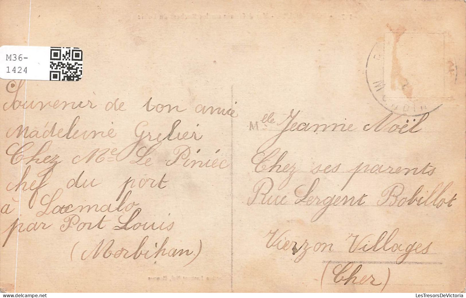 France - Port Louis - Mer Déferlant Sur Les Rochers Du Lohic - Carte Postale Ancienne - Port Louis