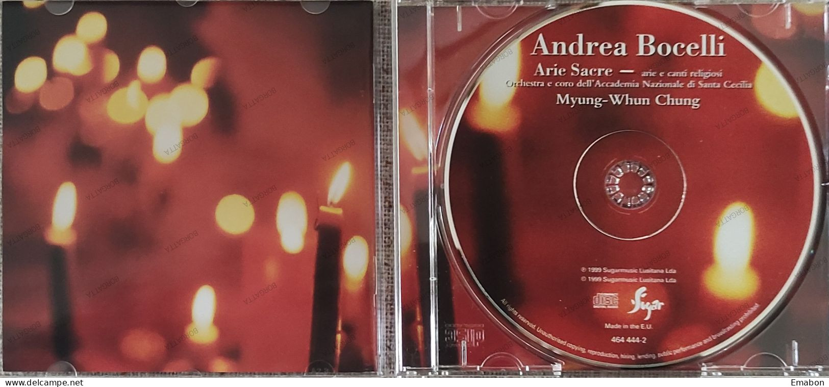 BORGATTA - ITALIANA Cd  ANDREA BOCELLI - ARIE SACRE - SUGARMUSIC 1999 -  USATO In Buono Stato - Other - Italian Music