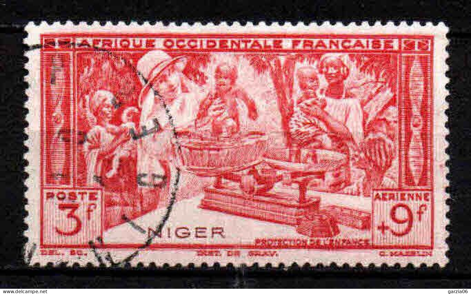 Niger  - 1942 - Œuvres De L' Enfance  - PA 8  - Oblit - Used - Gebruikt